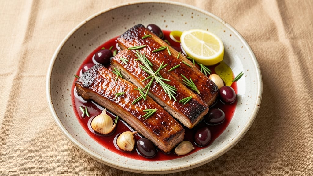 Mediterranean Pork Ribs Recipe: Herb-Marinated Crispy Edges and Fall-Off-Bones Tenderness