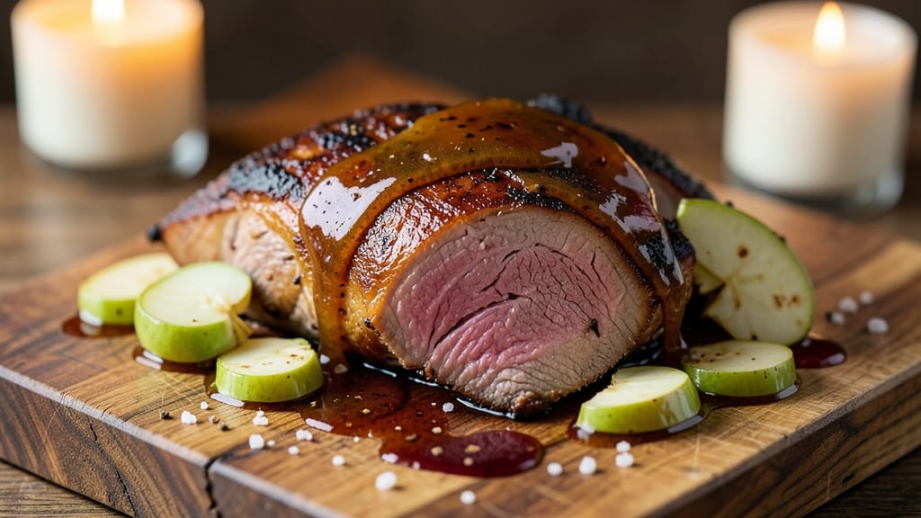 Apple Bourbon Pork Loin Recipe: Smoky-Spiced Glaze That Caramelizes Every Bite
