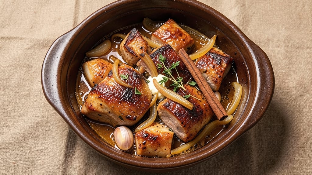 Apple Cider Braised Pork Recipe: Spiced Apple Cider Tenderizes in One Pot
