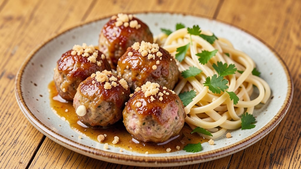Minced Pork Meatballs Recipe: One-Pan Bites with Umami-Packed Gravy