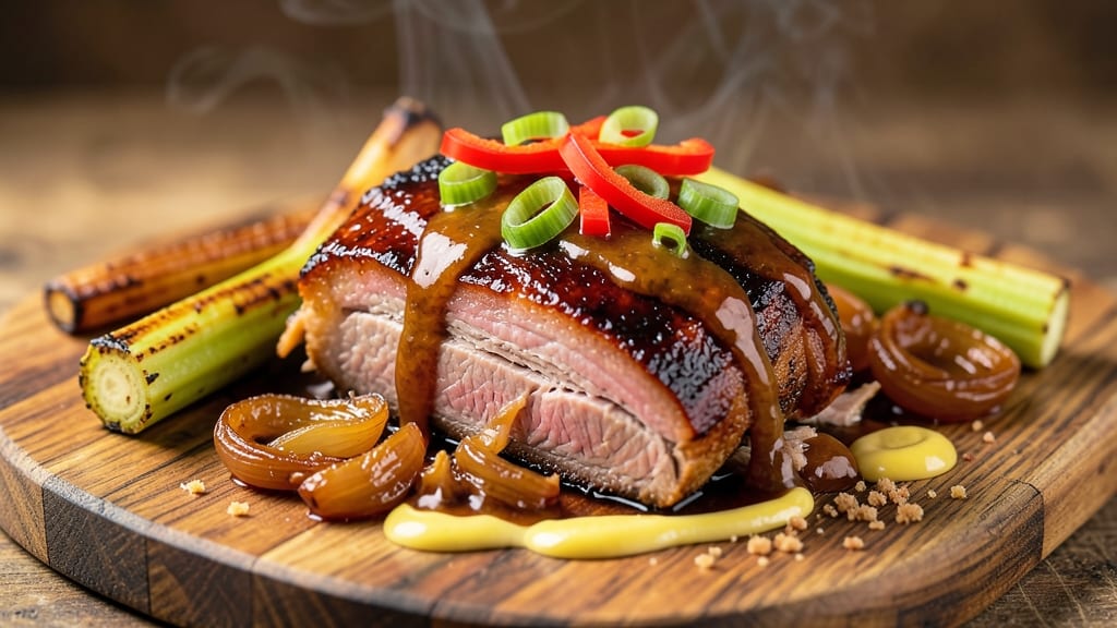 American Pulled Pork Recipe: Slow-Smoked Tenderness with Celery Crown Crunch