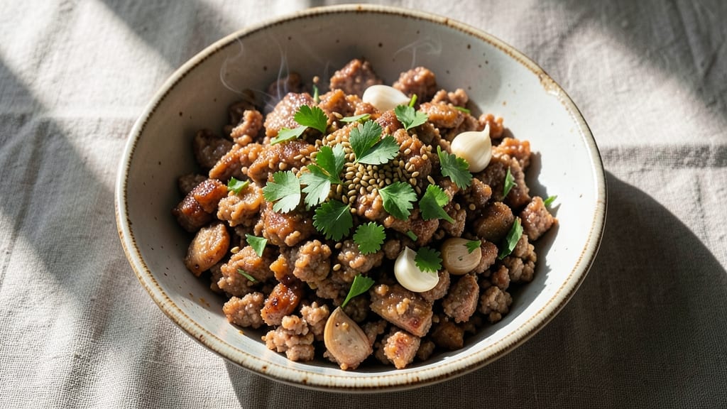 1 Lb Ground Pork Recipe: Savory Meatballs With Herby Tomato Pan Sauce