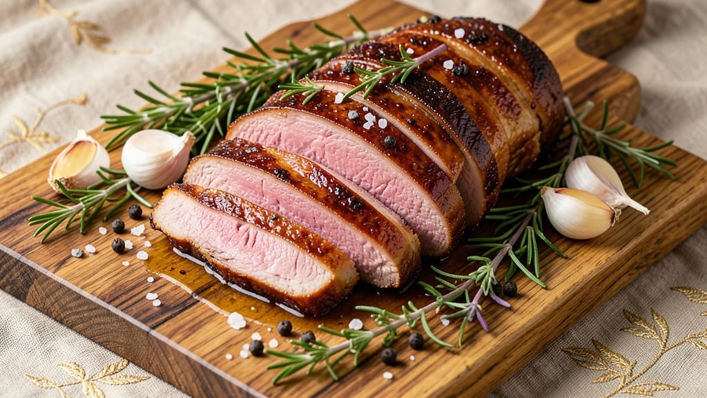 4lb Pork Loin Roast Recipe: Juicy Pink Hearts With Herb-Crusted Crisp