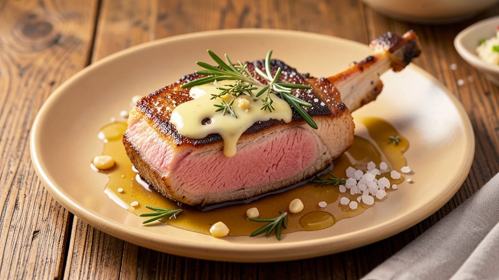 Michael Symon's Pork Chop Recipe: Herb-Butter Crust Meets Juicy Pink Centers