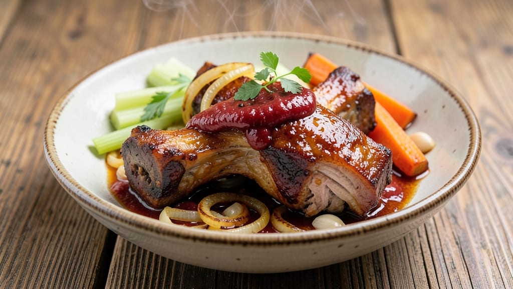 Meaty Pork Bones Recipe: Slow-Simmered Umami Bomb With Crispy Celery Crowns