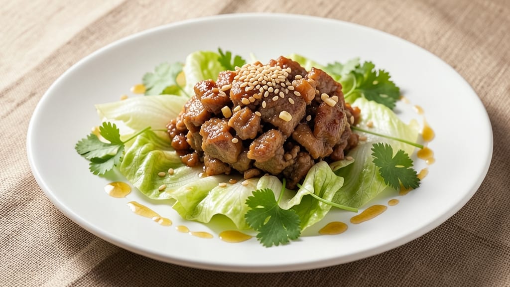 Minced Pork and Lettuce Wraps Recipe: Crispy Edges and Umami-Packed Filling