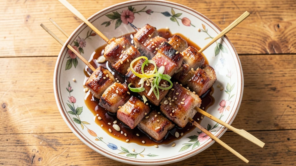 Asian Pork Kabobs Recipe: Charred, Sticky-Sweet Skewers With Umami Kick