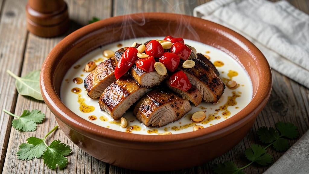 Alamang With Pork Recipe: Filipino-Style Braised Pork in Tangy Tomato Sauce