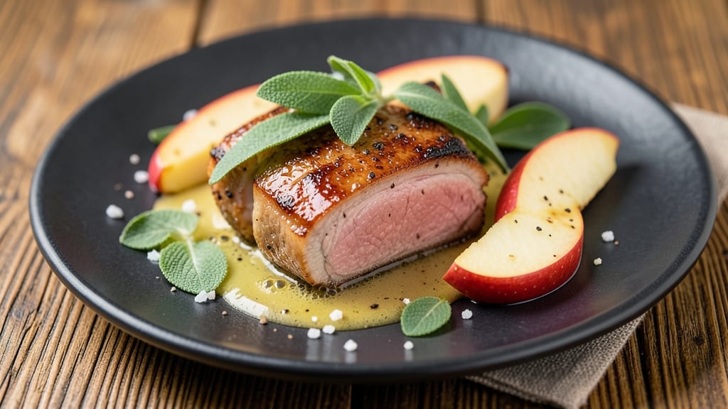 Apple Sage Pork Chops Recipe: Herb-Infused Crust With Juicy Pink Centers